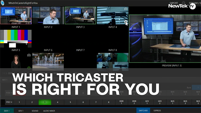 ¿Qué TriCaster es el adecuado para usted?