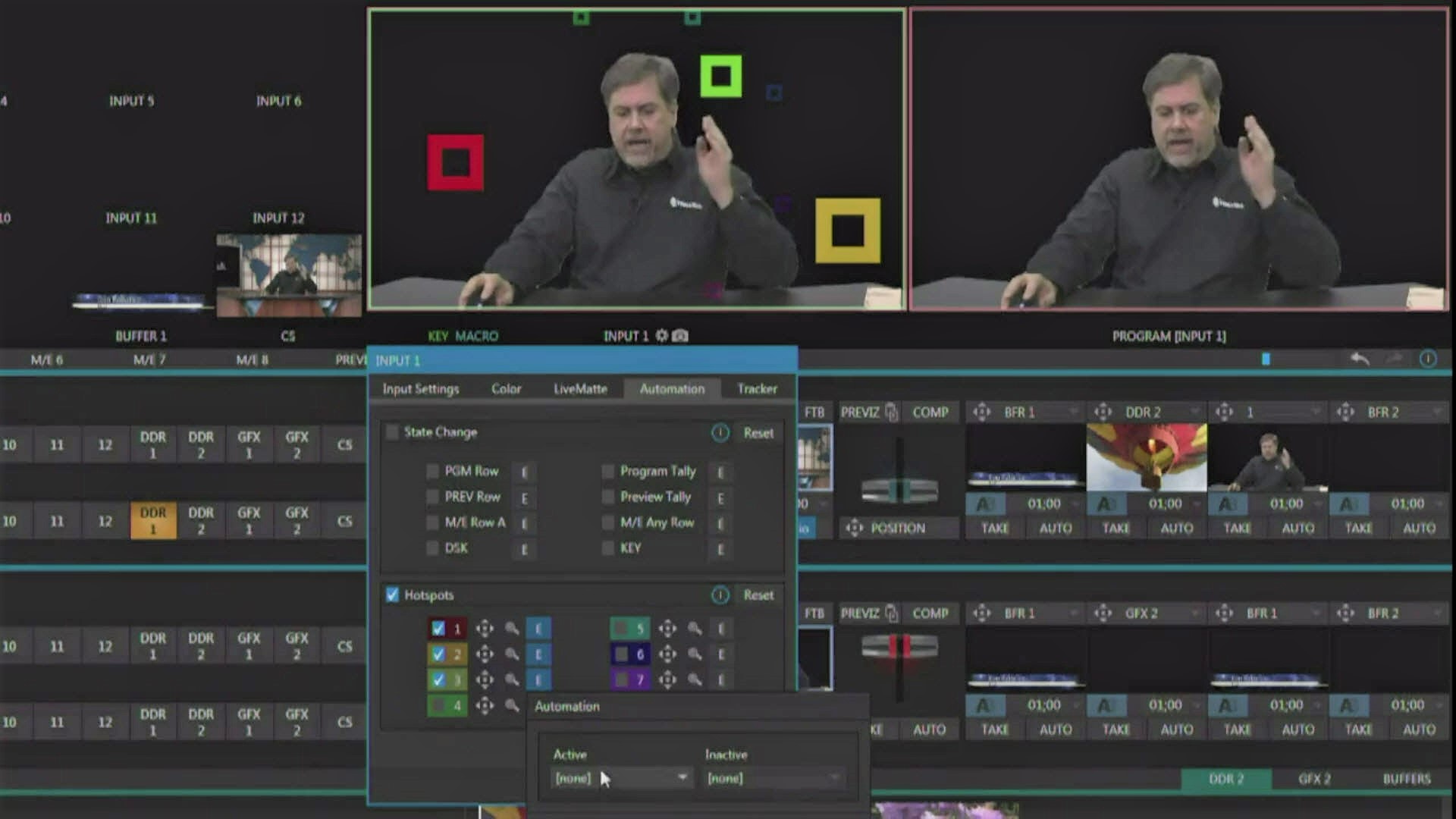 How To Make Hotspots to Let Talent Trigger Your TriCaster®