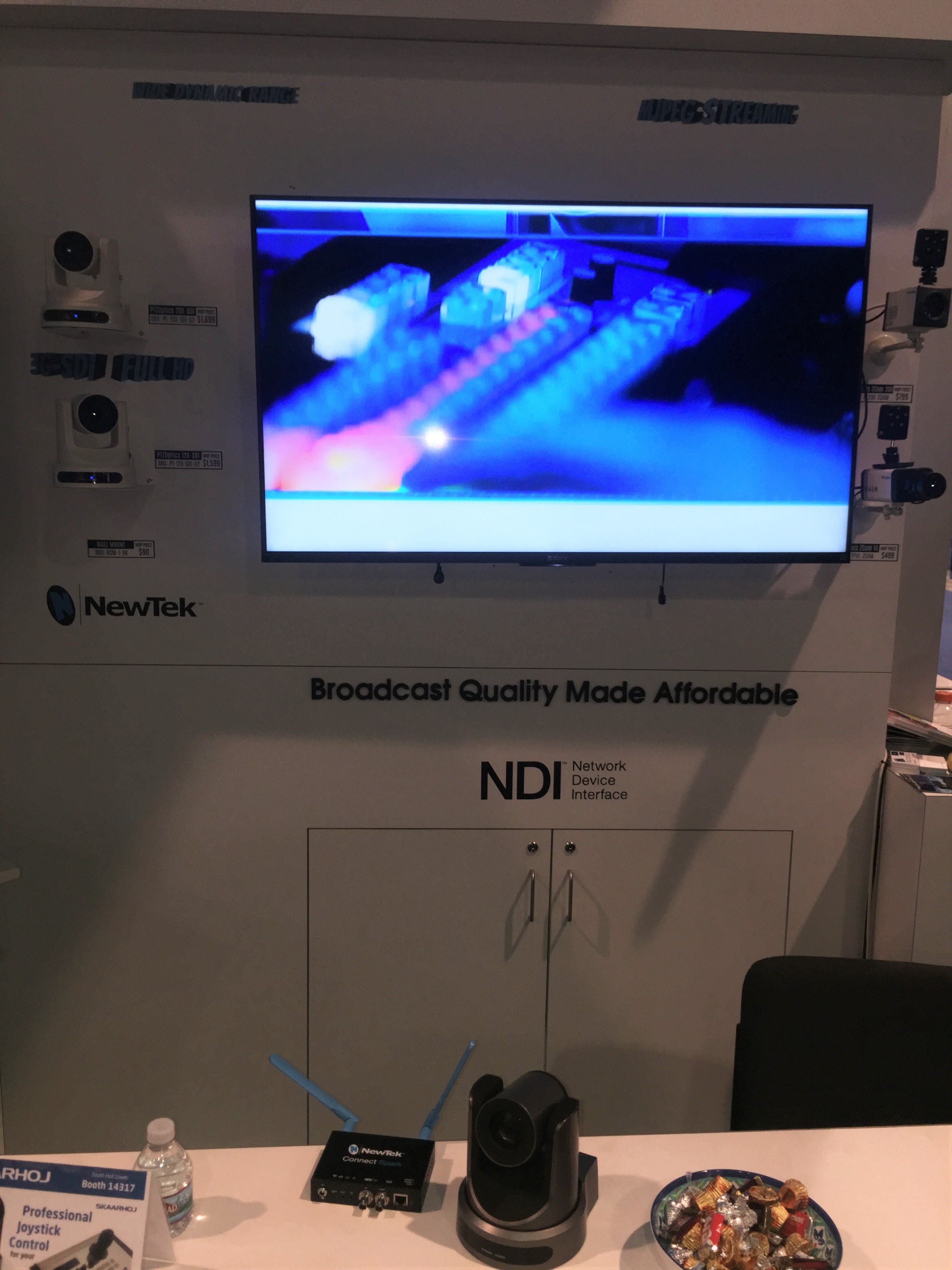 PTZOptics booth displayed NDI-enabled PTZ Cameras at InfoComm 2018