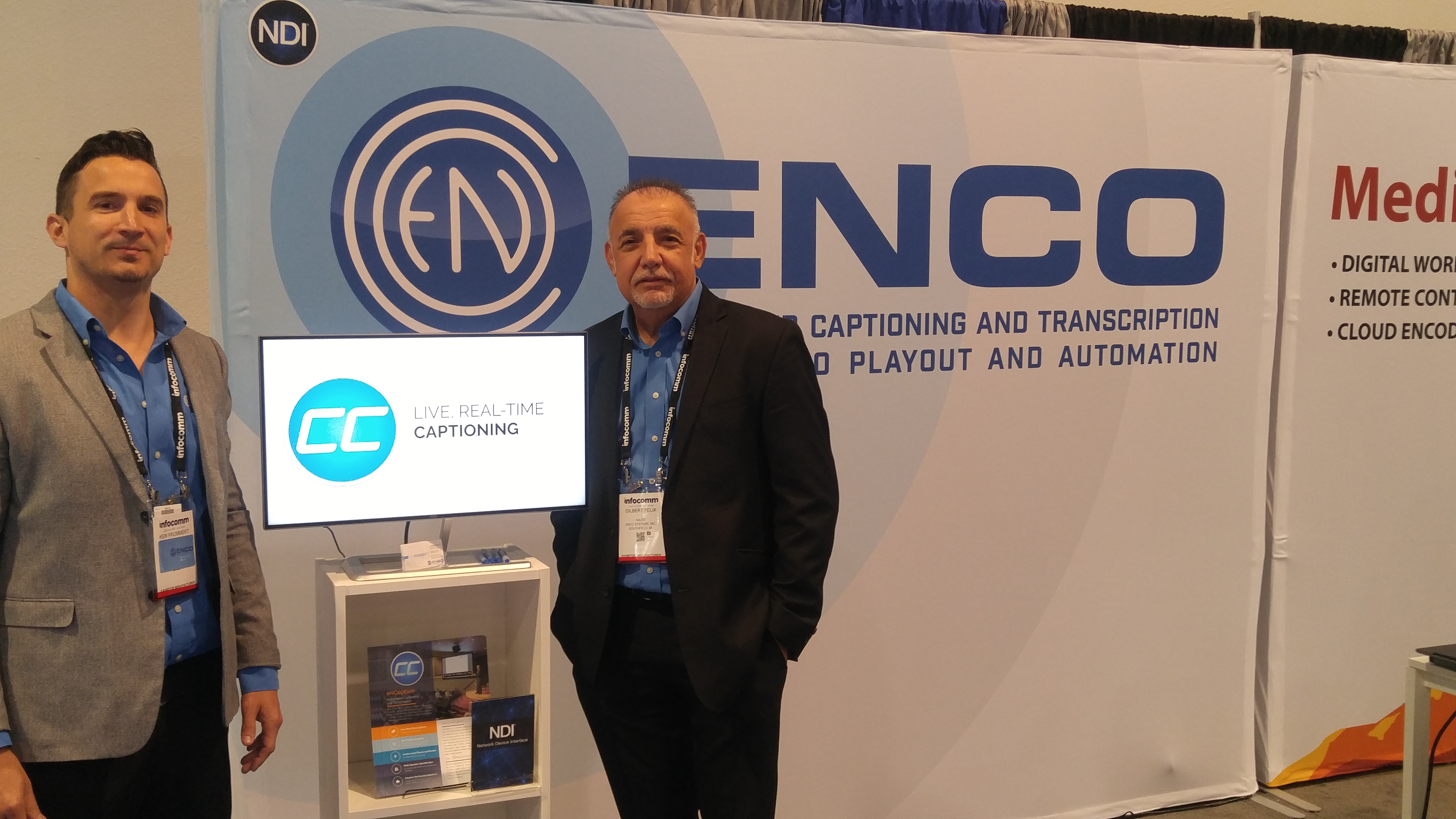Enco booth at InfoComm 2018