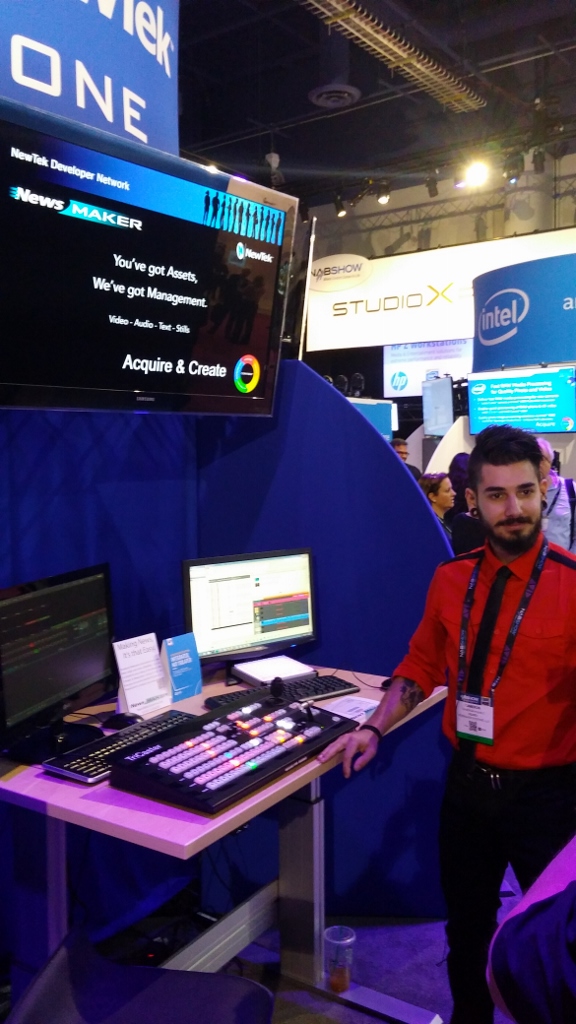 NewsMAKER is showing their MOS based Broadcast Newsroom Automation solutions that integrate with TriCaster.