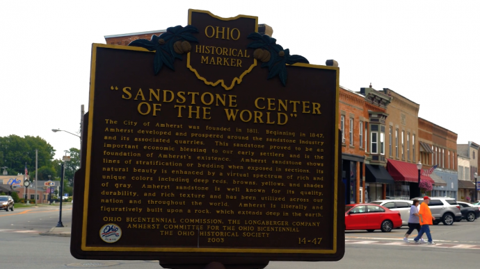 Amherst, Ohio, sandstone center of the world and home of the Marion L. Steele HS Comets.